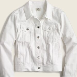 J.Crew White Denim Jacket - Small
